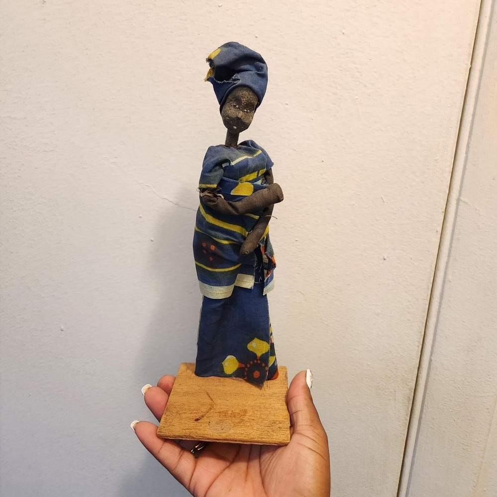 Handmade African cloth doll/figurine